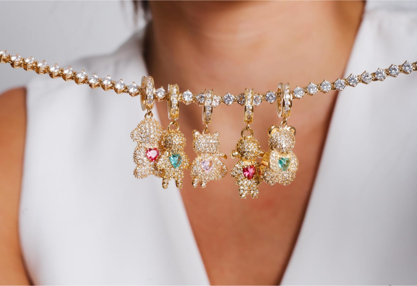 Pendant Tennis Necklace