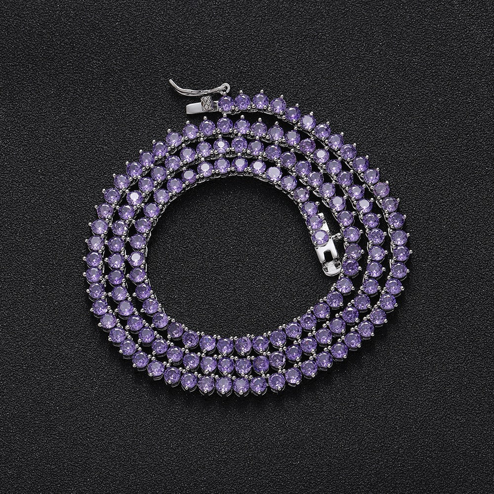 Tennis Necklace Purple
