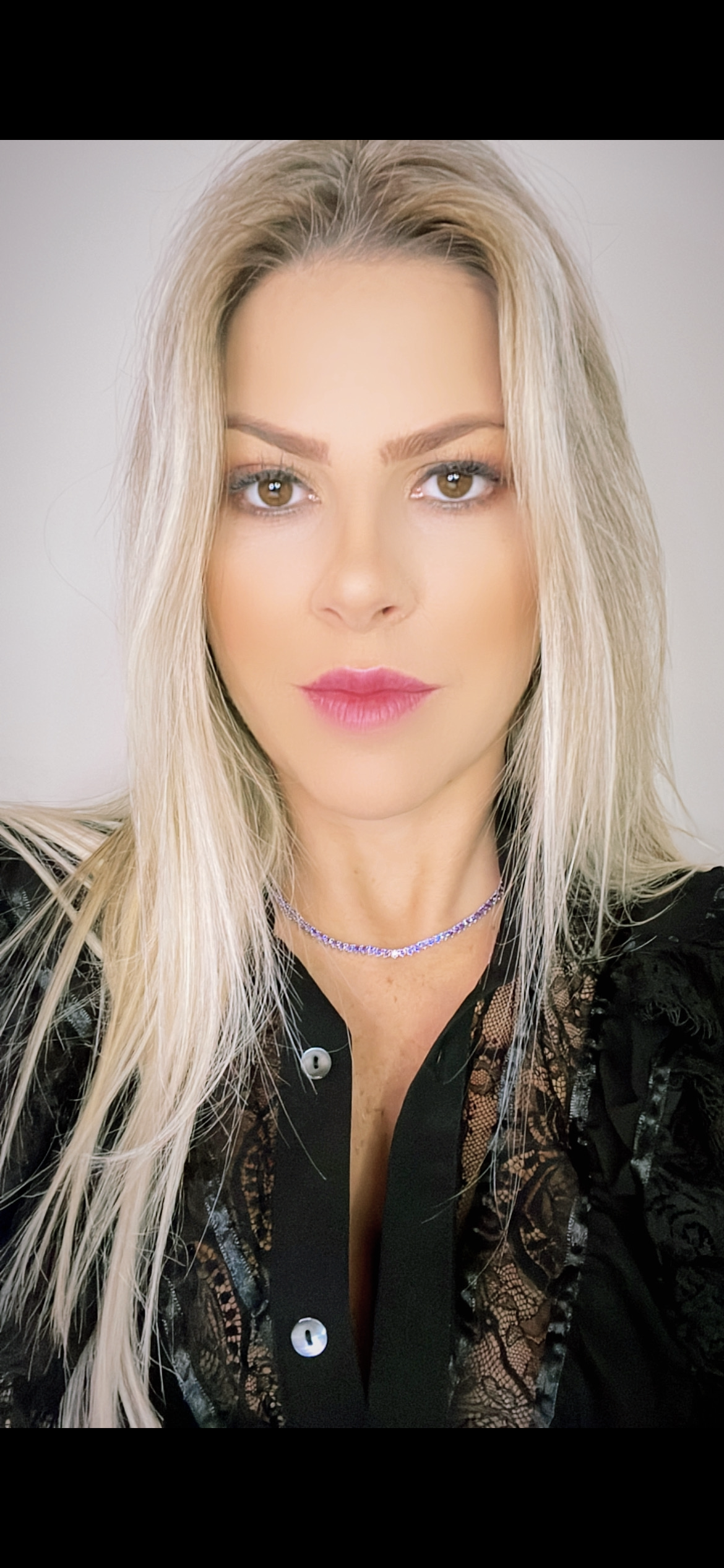 Tennis Necklace Purple