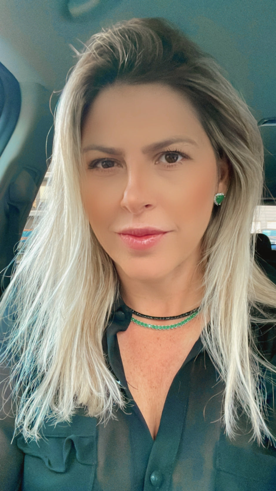 Tennis Necklace Riviera Black