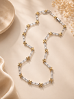 Baguette & X Link Necklace