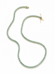 Tourmaline 3-Prong Tennis Necklace