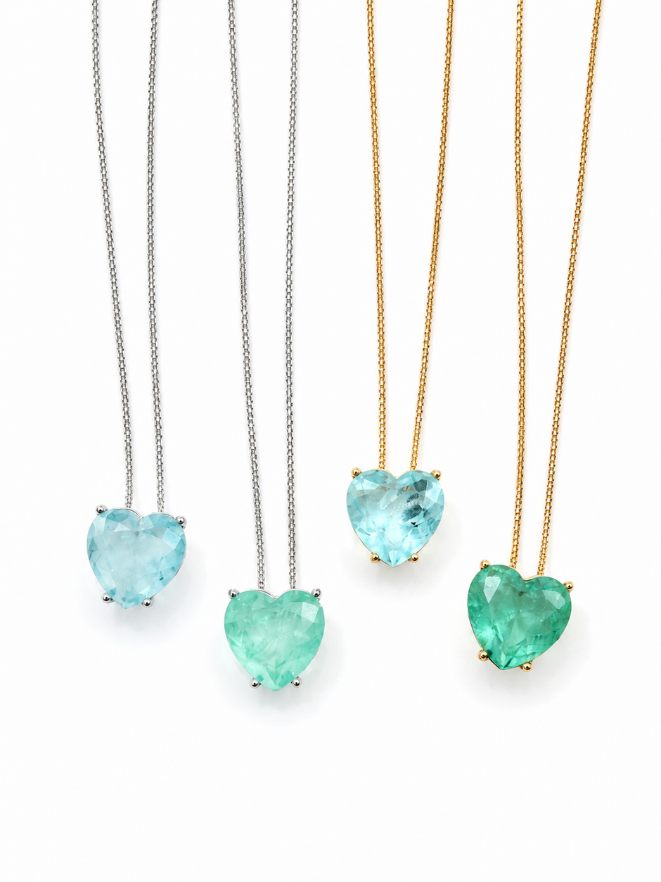Fusion CZ Heart Necklace