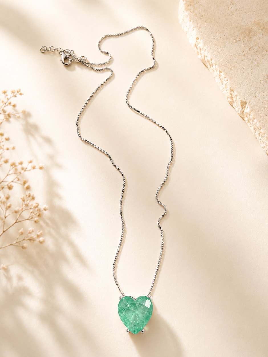 Fusion CZ Heart Necklace