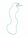 Aquamarine Blue CZ Beaded Necklace 2mm