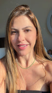 Mint Green CZ Beaded Necklace 2mm