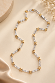 Baguette & X Link Necklace