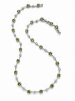 Peridot Green Tennis Necklace