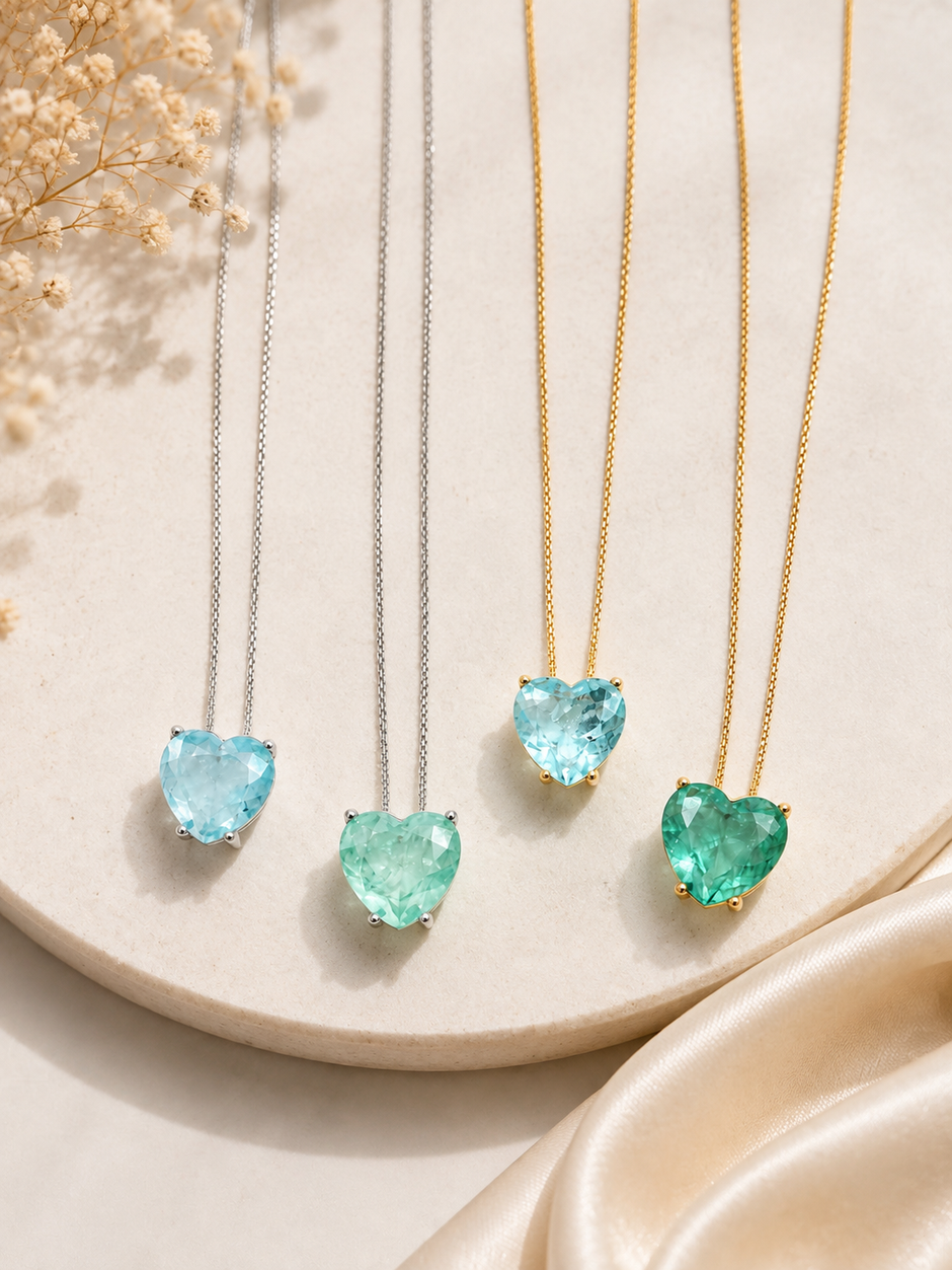 Fusion CZ Heart Necklace