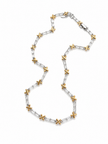 Baguette & X Link Necklace